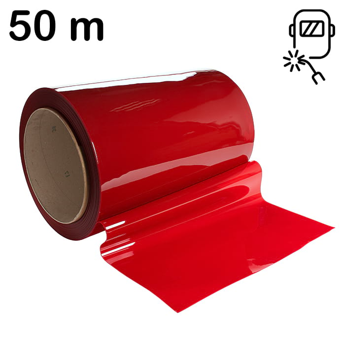 Rolka 50m lamela spawalnicza w kolorze czerwonym