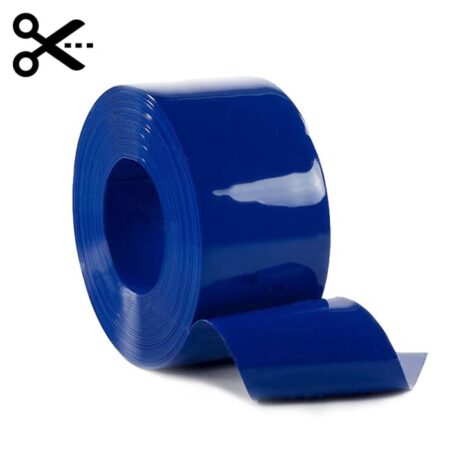 Sprzedaż na metry pasa elastycznej folii PCV w kolorze niebieskim
